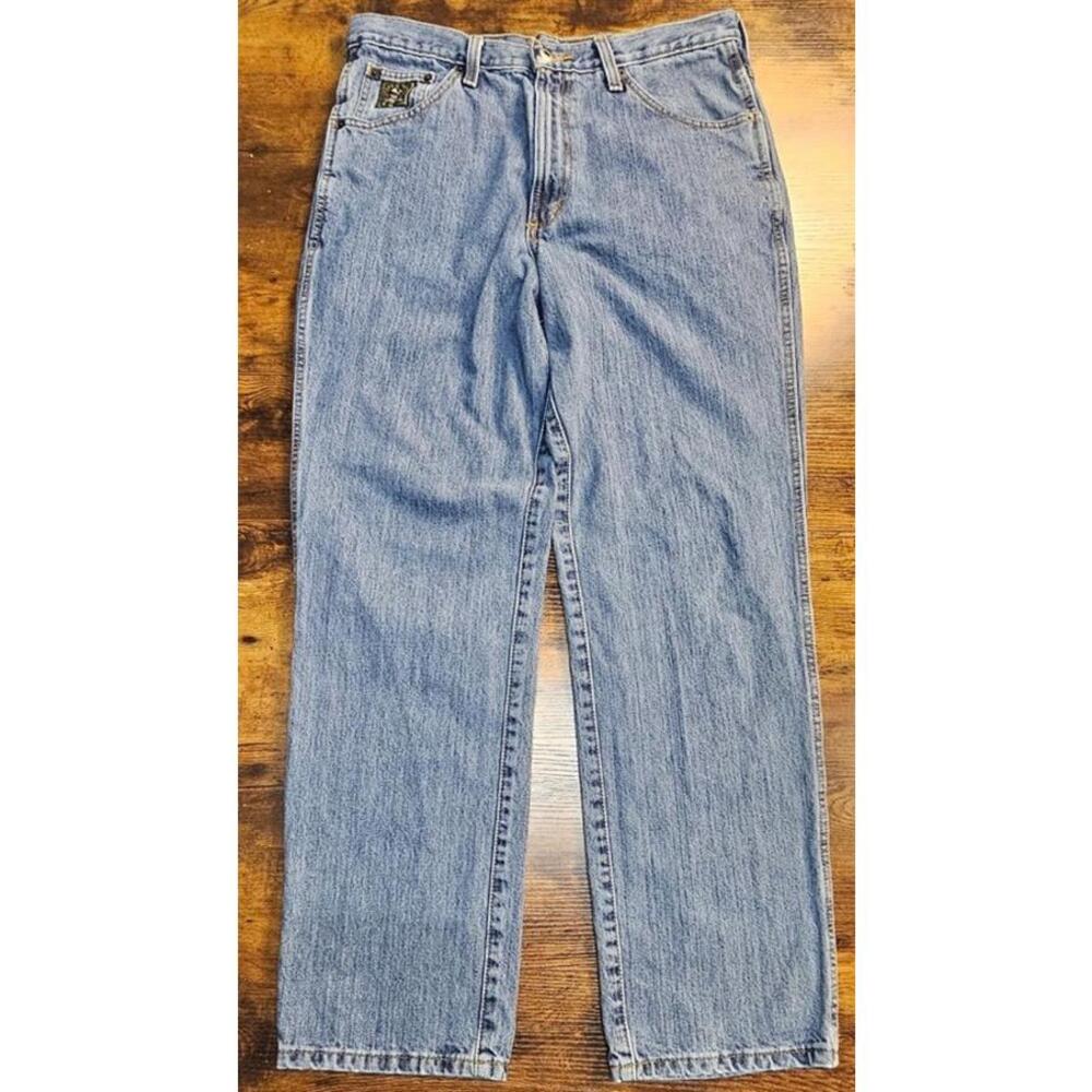 Cinch Jeans‎ Mens 34x32 Gold Label Straight Leg Blue Denim Cowboy